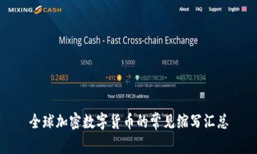 全球加密数字货币的常见缩写汇总